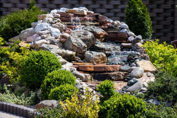 River Rock Landscaping in Fishers
